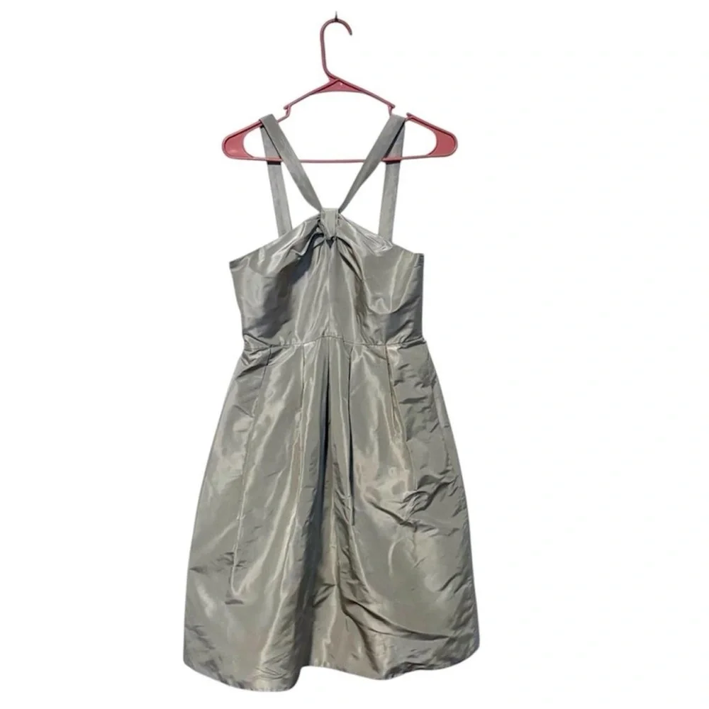 J Crew 100% silk sangle taffeta special occasion dress size 4